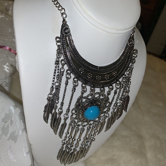 Dream catcher feather choker necklace - Picture 5 of 12